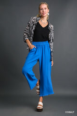 Fray Hem Pant with Pockets