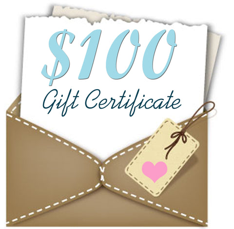 $100 GIFT CERTIFICATE