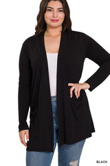 Slouchy Pocket Cardigan - PLUS