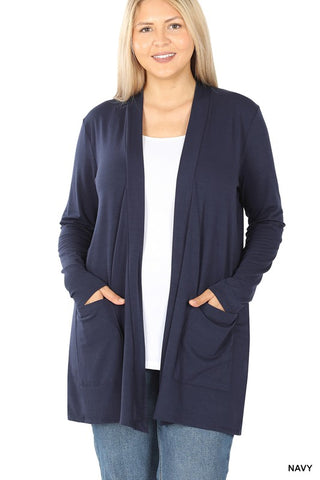 Slouchy Pocket Cardigan - PLUS