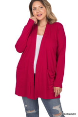Slouchy Pocket Cardigan - PLUS