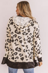 Leopard Hooded Cardigan