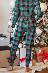 Green Plaid Lounge Set