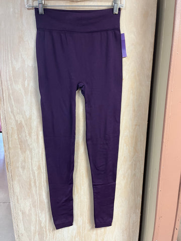 Plum Fleece Leggings