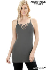 LATTICE FRONT CAMI