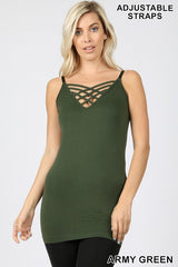 LATTICE FRONT CAMI