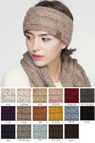 C.C Confetti Sherpa Lined Headband