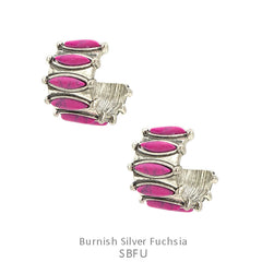 Howlite Hoop Earrings