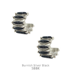 Howlite Hoop Earrings